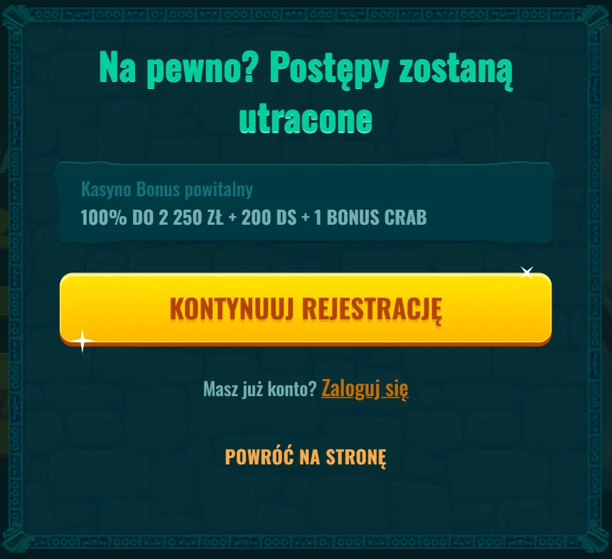 Rejestracja w Spinanga kasyno